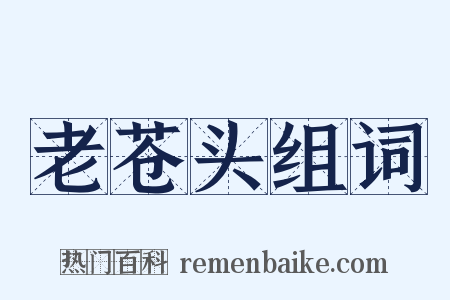 老苍头组词是什么意思的图片